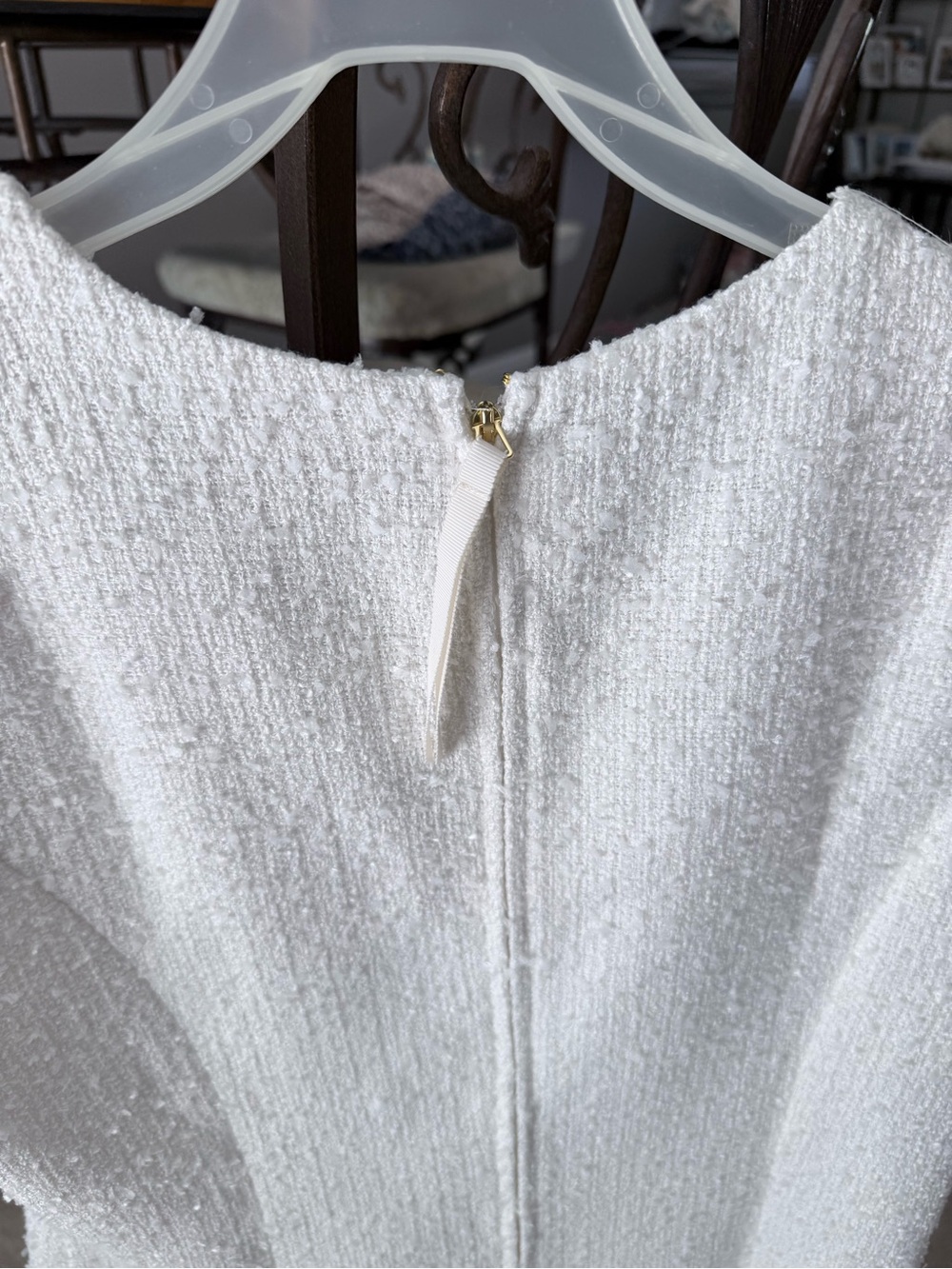 Geneva Boucle Round Neck Button Front Short Sleeve Dress - Picture 5 of 6
